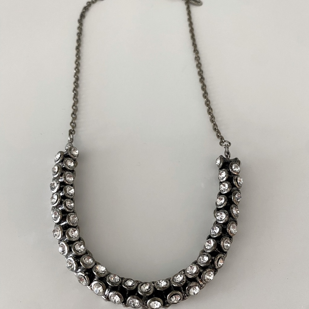 American eagle silver diamond necklace